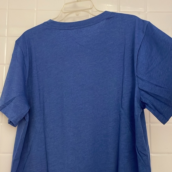 PJ Place, large graphic sleep tee. Blue, rib knit crew neck. Tag-lees label - Picture 13 of 17